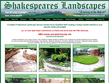 Tablet Screenshot of landscapes-shakespeares.co.uk